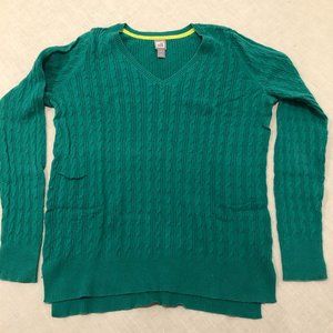 M JCPenney Green Sweater